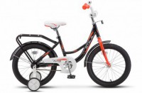 Детский велосипед Stels Flyte 18" Z011 Чёрный красный 2022 - магазин СпортДоставка. Спортивные товары интернет магазин в Калуге 
