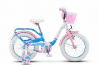 Детский велосипед Stels Pilot-190 16" V030 Белый розовый голубой 2022 - магазин СпортДоставка. Спортивные товары интернет магазин в Калуге 