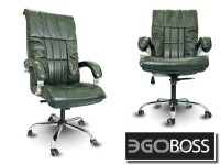 Офисное массажное кресло EGO BOSS EG1001 Малахит в комплектации ELITE натуральная кожа - магазин СпортДоставка. Спортивные товары интернет магазин в Калуге 