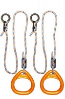 Детские гимнастические кольца треугольные  для ДСК оранжевые  КГ02В - магазин СпортДоставка. Спортивные товары интернет магазин в Калуге 