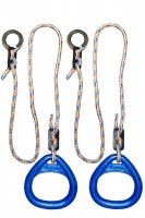 Детские гимнастические кольца треугольные  для ДСК синие  КГ02В - магазин СпортДоставка. Спортивные товары интернет магазин в Калуге 
