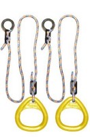 Детские гимнастические кольца треугольные  для ДСК желтые КГ02В - магазин СпортДоставка. Спортивные товары интернет магазин в Калуге 