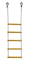Детская веревочная лестница для ДСК  5 перекладин желтая ЛВ5-2В - магазин СпортДоставка. Спортивные товары интернет магазин в Калуге 